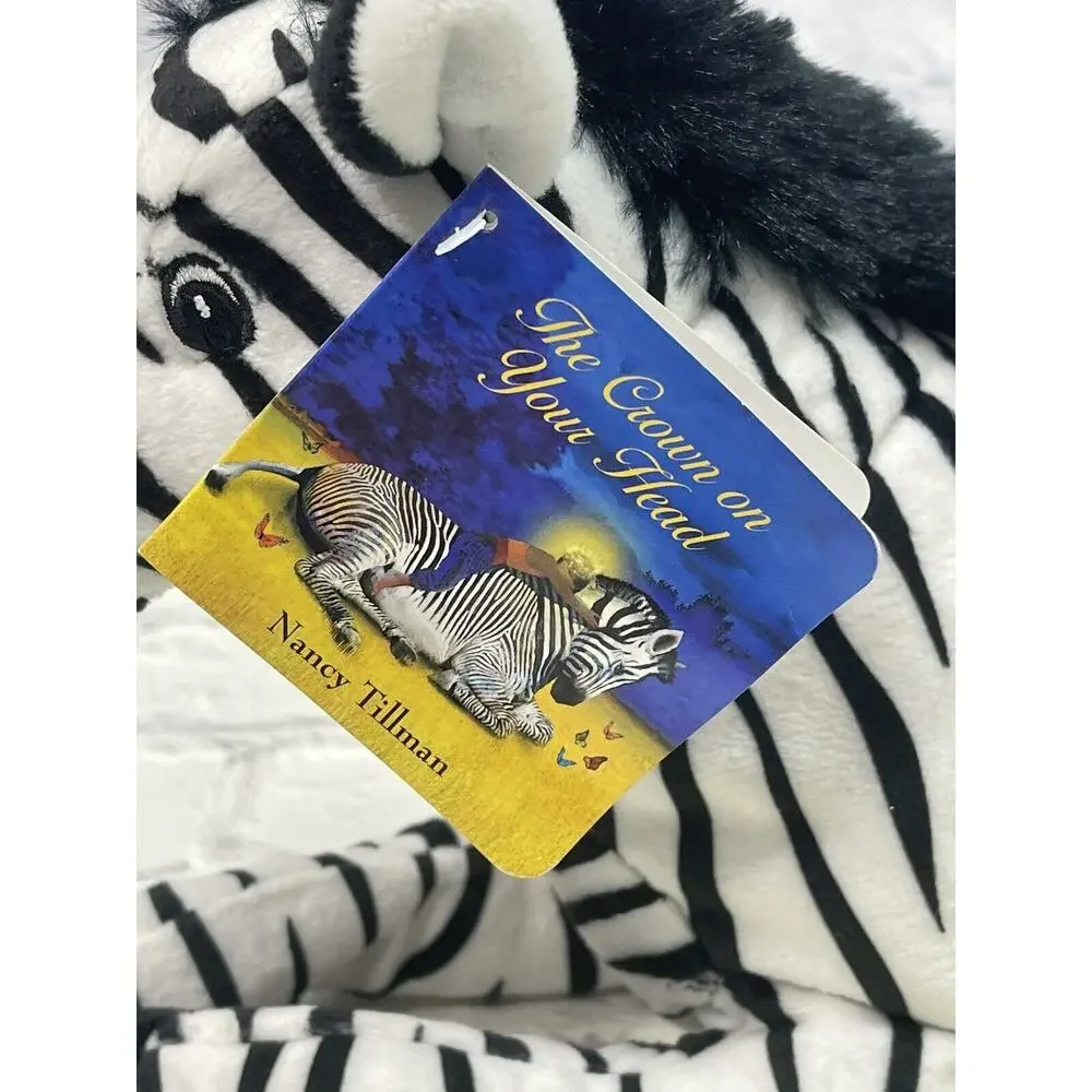 Zebra Stuffed Animal “The Crown on Your Head” by Nancy Tillman NEW Kohl’s Cares